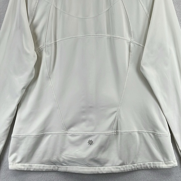 Athleta Women’s Jacket Sz XL White Polyester & Spandex 3 Front Pockets EUC - Picture 8 of 12
